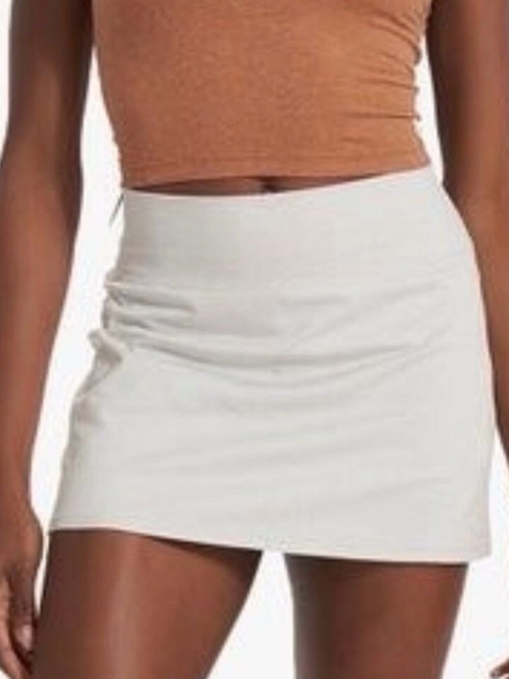 Vuori dreamknit performance skirt skort cream oatmeal size large